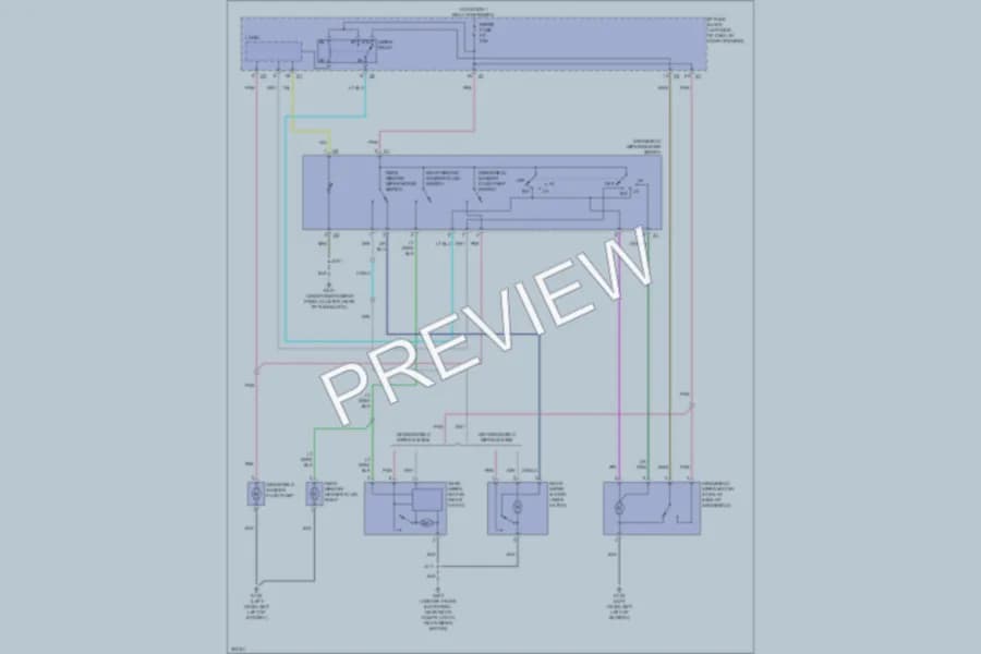 2009 Chevrolet Aveo Wiper Washer wiring diagram preview