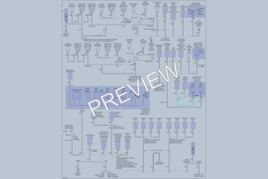 2009 Chevrolet 1500 Ground Distribution wiring diagram preview with protected circuit layout