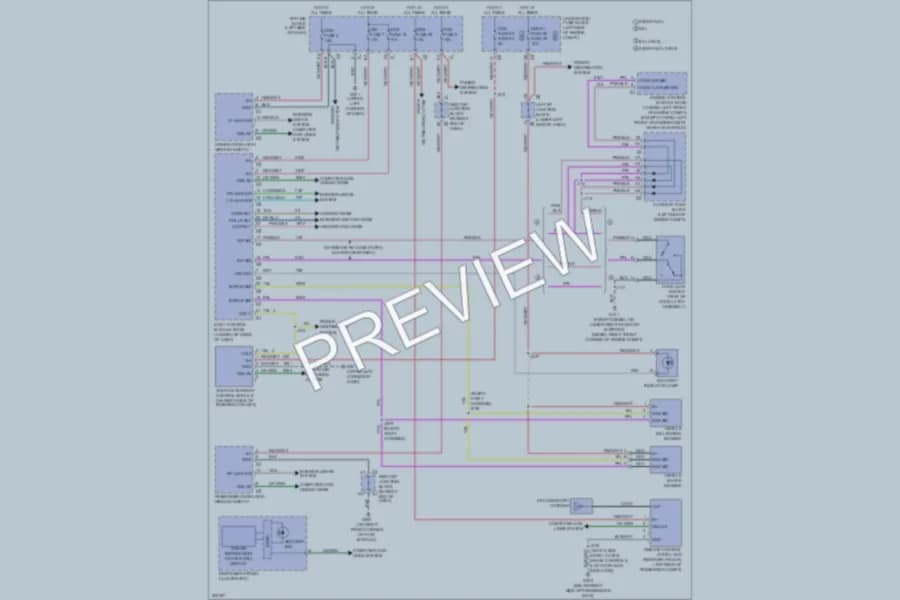2009 Chevrolet 2500 Hd Anti Theft wiring diagram preview with protected circuit layout