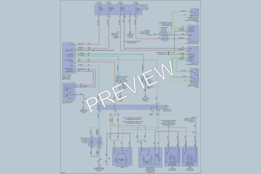2009 Chevrolet 2500 Hd Interior Lights wiring diagram preview with protected circuit layout