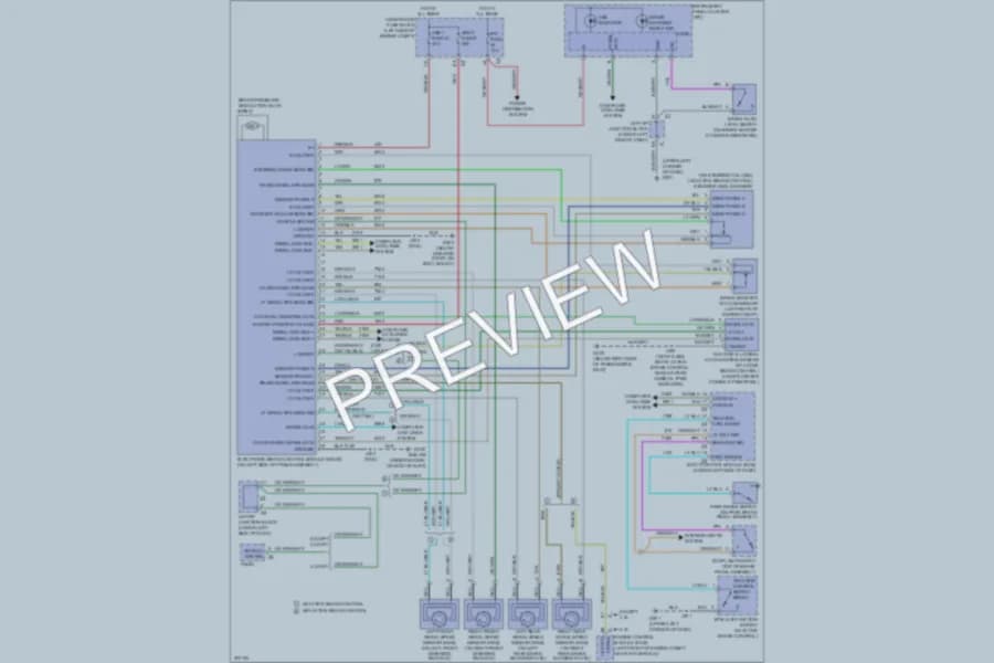 2009 Chevrolet 3500 Hd Anti Lock Brakes wiring diagram preview with protected circuit layout