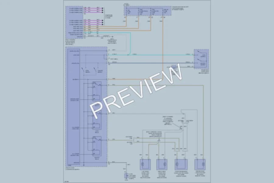 2009 Chevrolet Colorado Power Door Locks wiring diagram preview