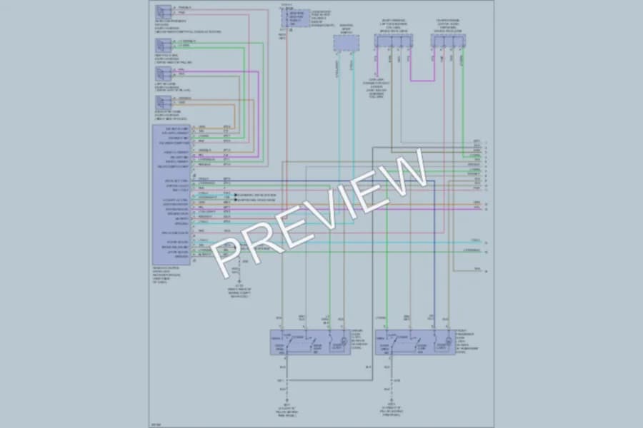 2009 Chevrolet Corvette Power Door Locks wiring diagram preview