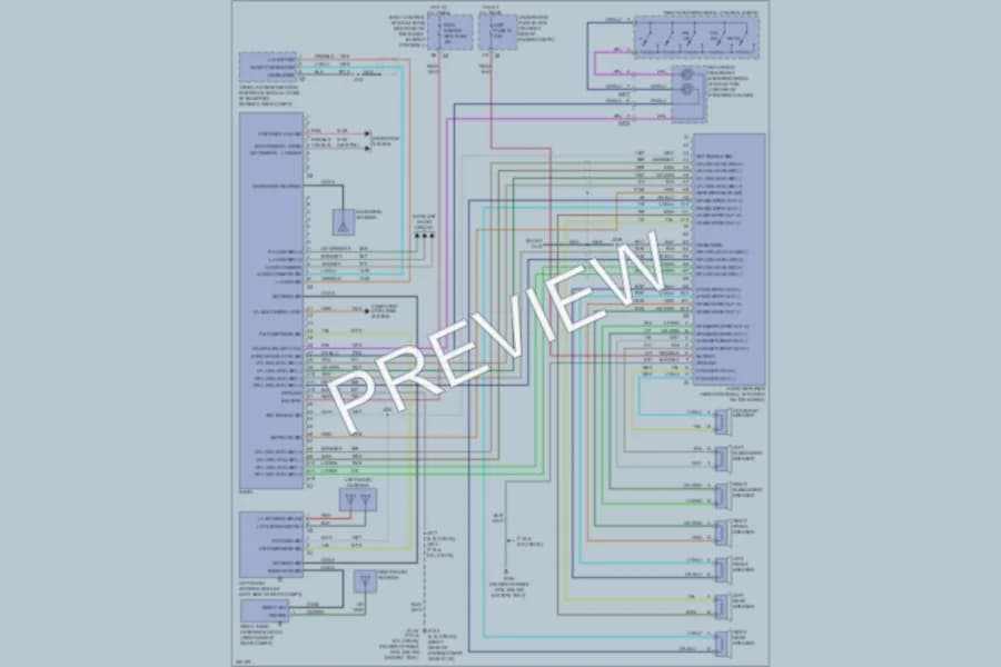 2009 Chevrolet Corvette Radio wiring diagram preview