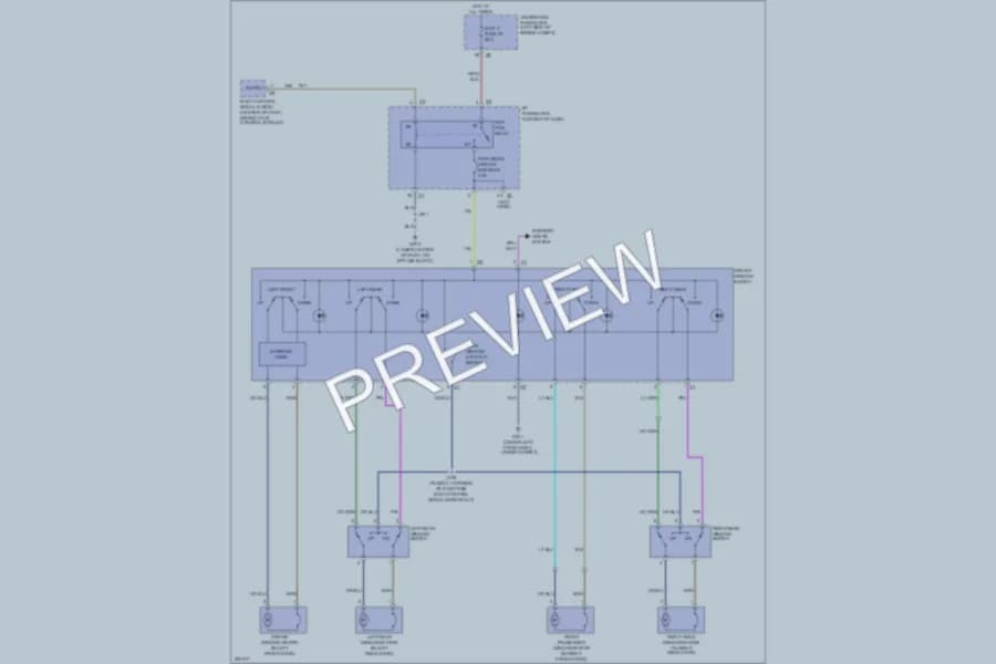 2009 Chevrolet Equinox Power Windows wiring diagram preview