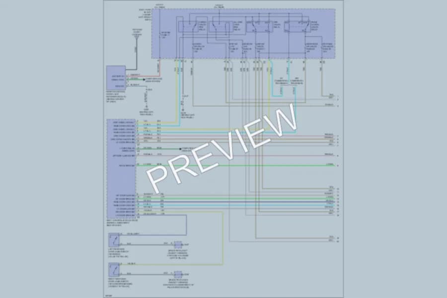 2009 Chevrolet G1500 Anti Theft wiring diagram preview with protected circuit layout