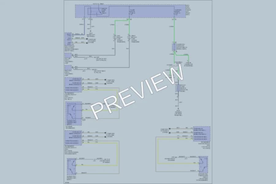 2009 Chevrolet G1500 Exterior Lights wiring diagram preview with protected circuit layout