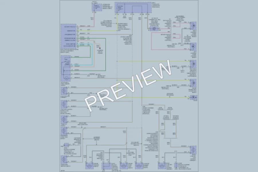 2009 Chevrolet G1500 Interior Lights wiring diagram preview with protected circuit layout