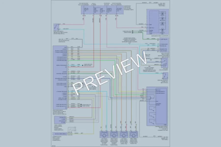 2009 Chevrolet G2500 Anti Lock Brakes wiring diagram preview with protected circuit layout