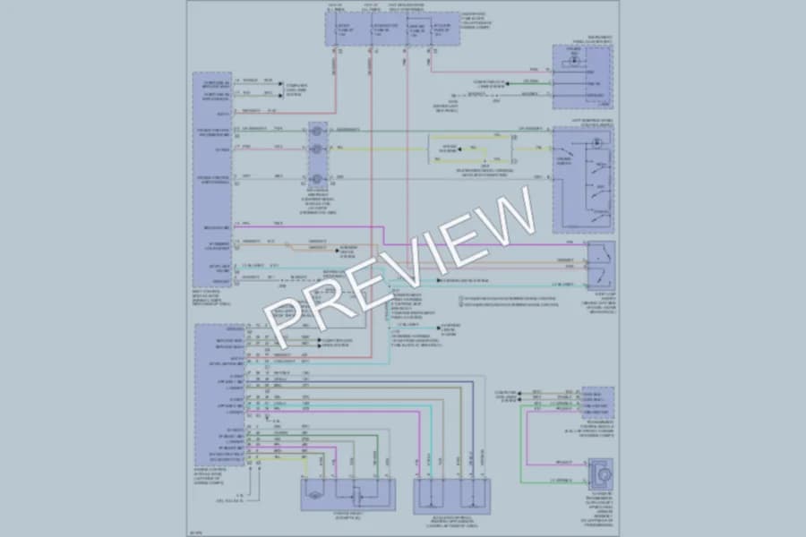 2009 Chevrolet H1500 Cruise Control wiring diagram preview with protected circuit layout