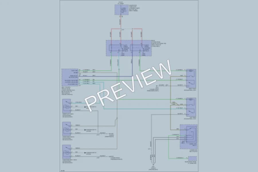 2009 Chevrolet HHR Trunk Tailgate Fuel Door wiring diagram preview