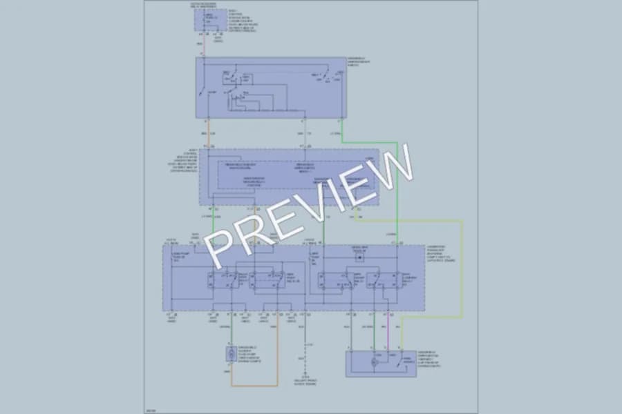 2009 Chevrolet HHR Wiper Washer wiring diagram preview