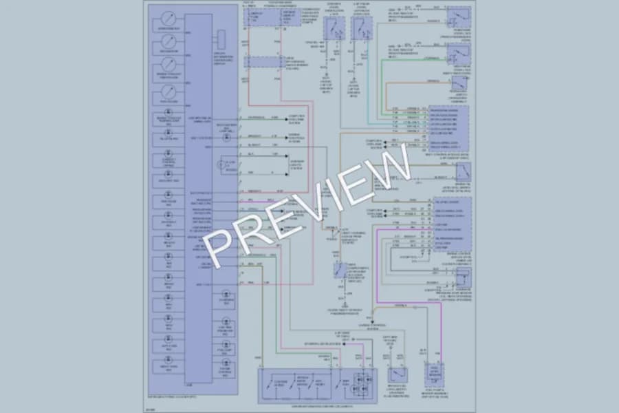 2009 Chevrolet Impala Instrument Cluster wiring diagram preview