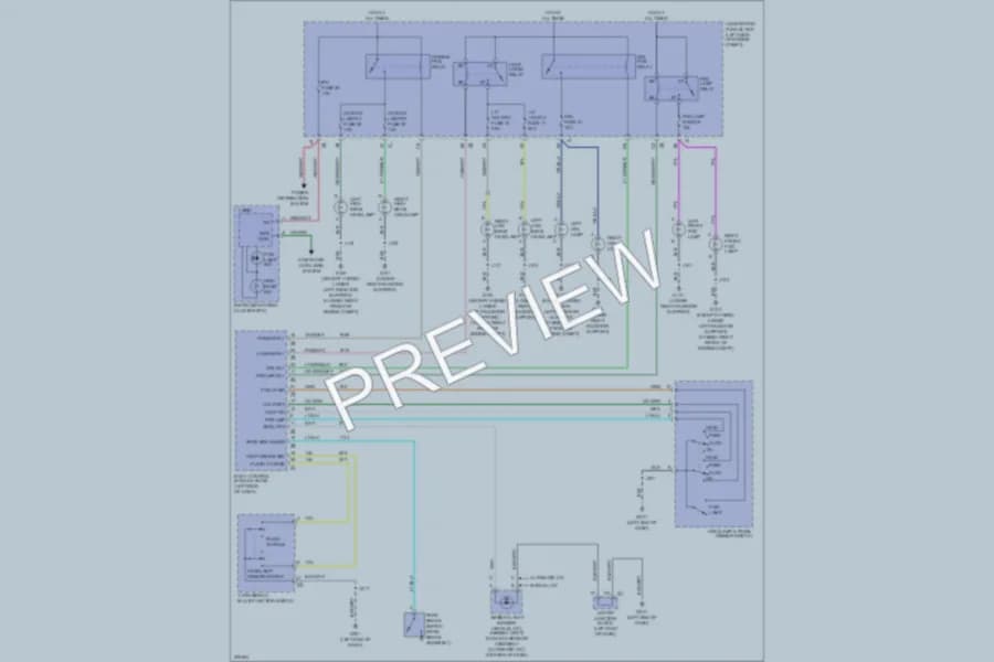 2009 Chevrolet K1500Suburban Headlights wiring diagram preview