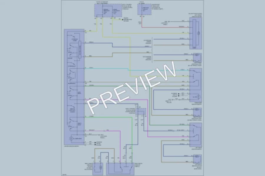 2009 Chevrolet Malibu Power Windows wiring diagram preview