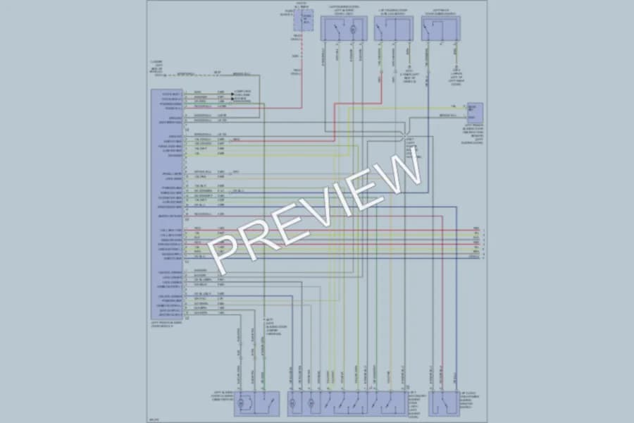 2009 Dodge 2500Sprinter Trunk Tailgate Fuel Door wiring diagram preview