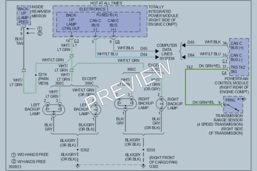 2009 Dodge Charger Exterior Lights wiring diagram preview