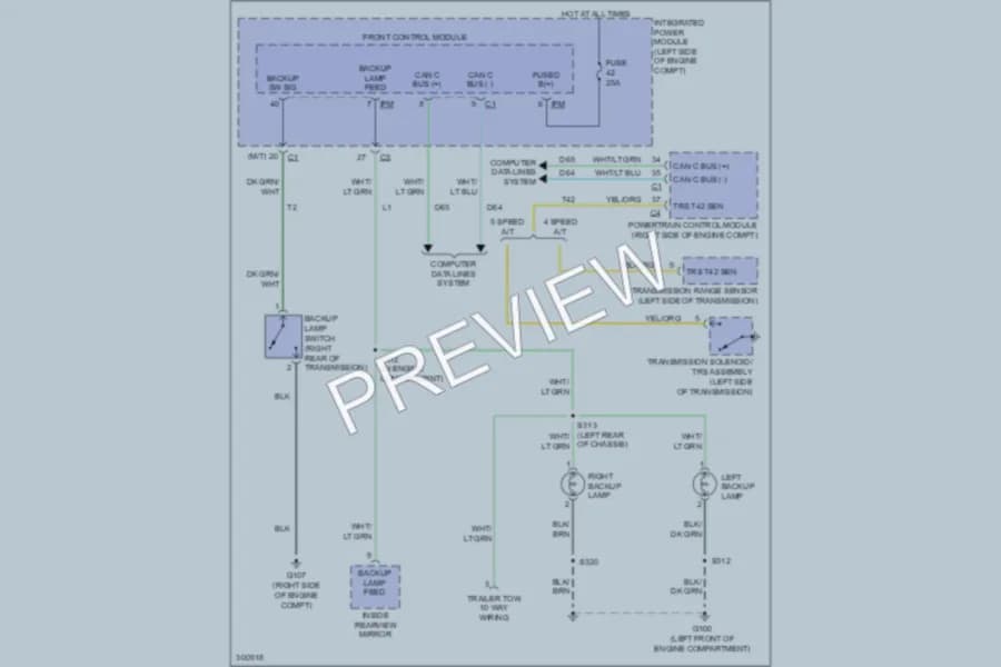 2009 Dodge Dakota Exterior Lights wiring diagram preview