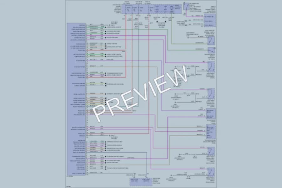 2009 Dodge Dakota Instrument Cluster wiring diagram preview