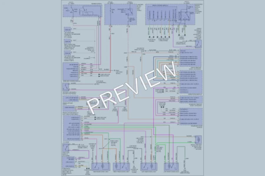 2009 Dodge Durango Power Door Locks wiring diagram preview