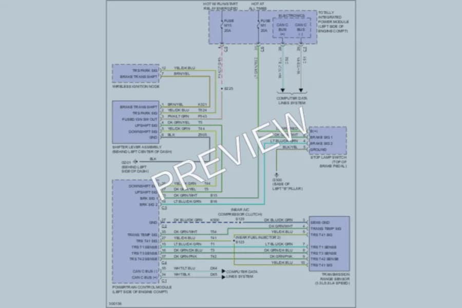 2009 Dodge GrandCaravan Shift Interlock wiring diagram preview