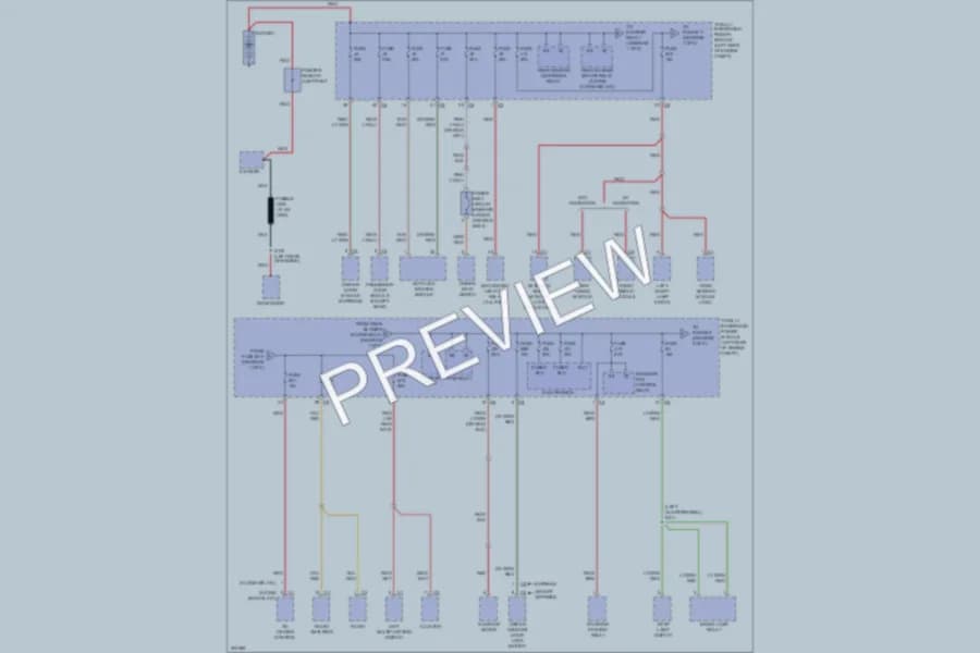 2009 Dodge Journey Power Distribution wiring diagram preview