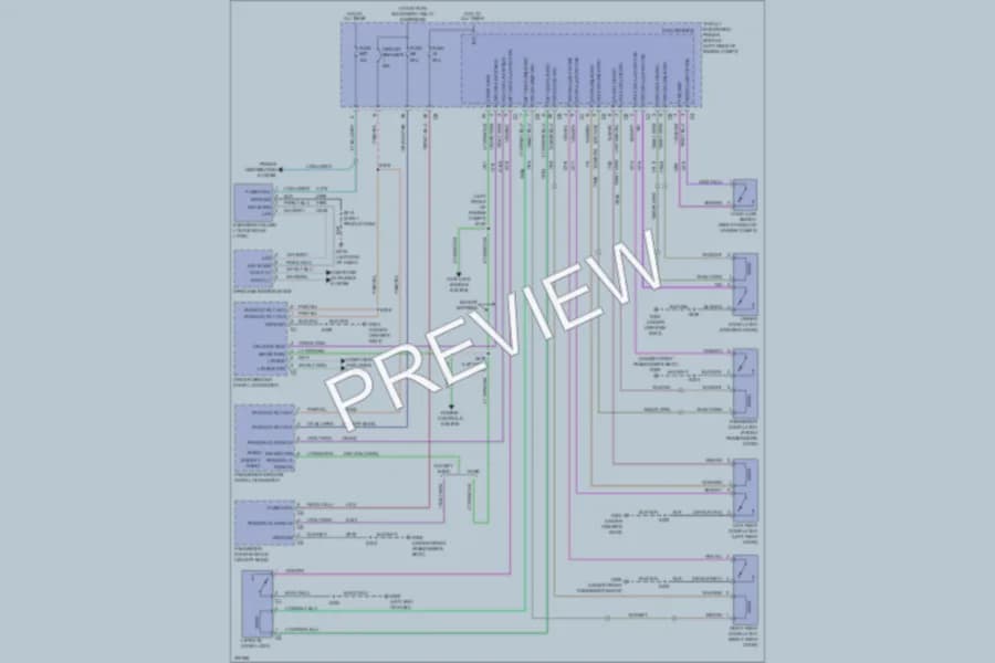 2009 Dodge Journey Power Door Locks wiring diagram preview