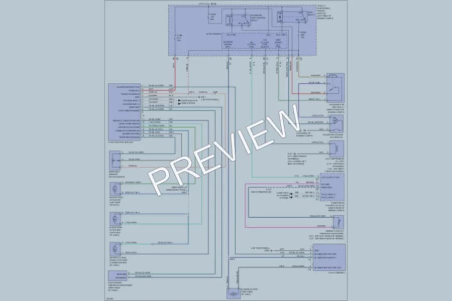 2009 Dodge Nitro Air Conditioning wiring diagram preview