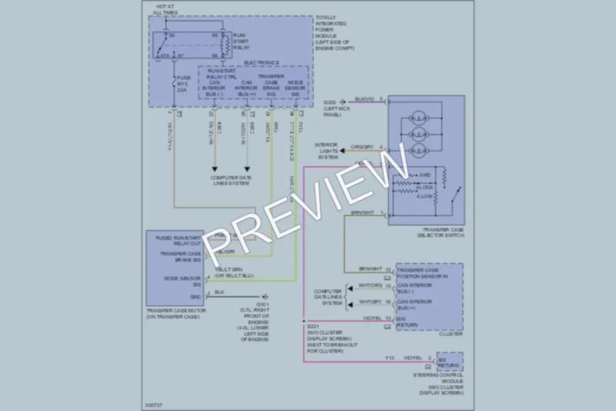 2009 Dodge Nitro Transmission wiring diagram preview