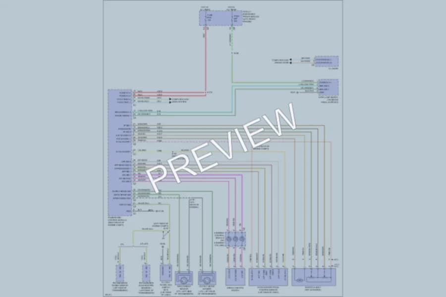 2009 Dodge R1500 Cruise Control wiring diagram preview with protected circuit layout