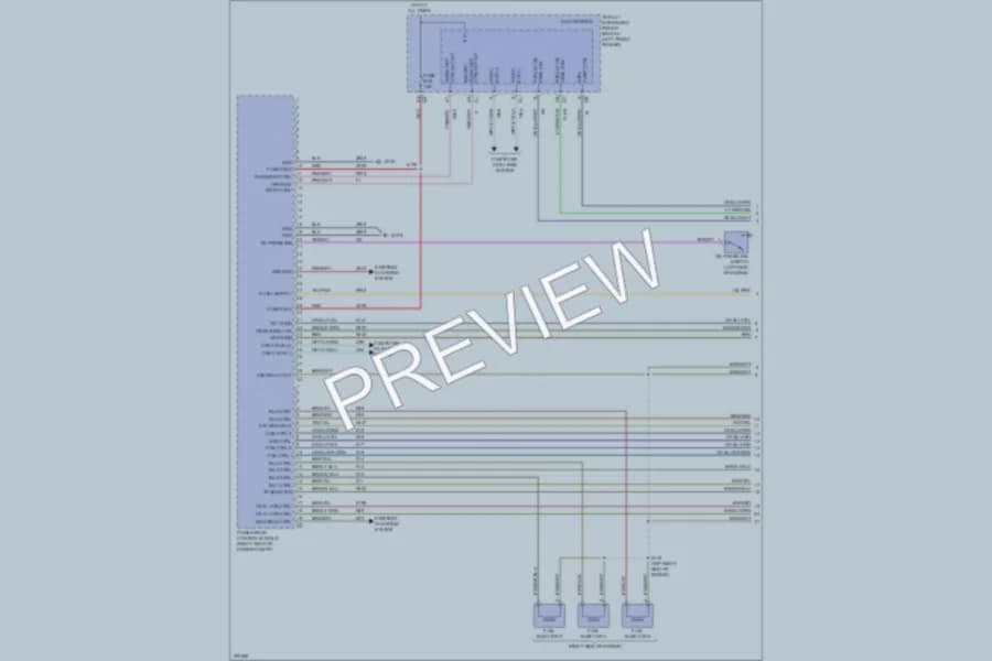 2009 Dodge R1500 Engine Performance wiring diagram preview with protected circuit layout