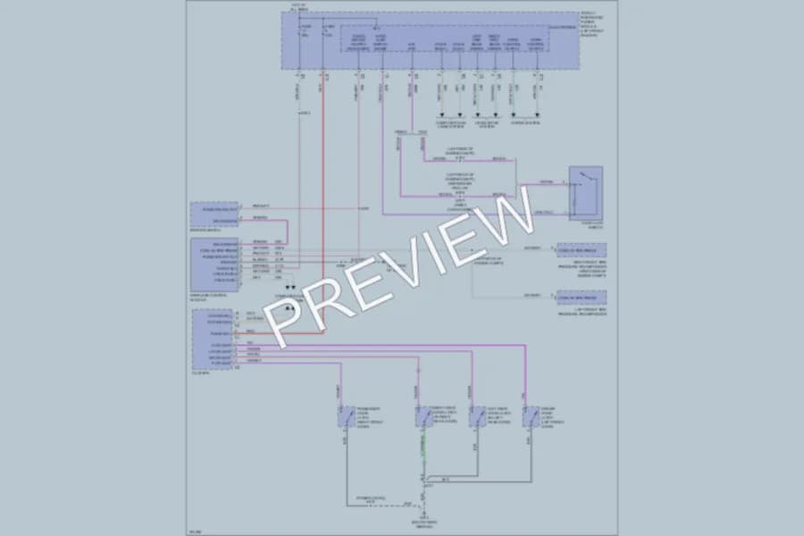 2009 Dodge R2500 Anti Theft wiring diagram preview with protected circuit layout