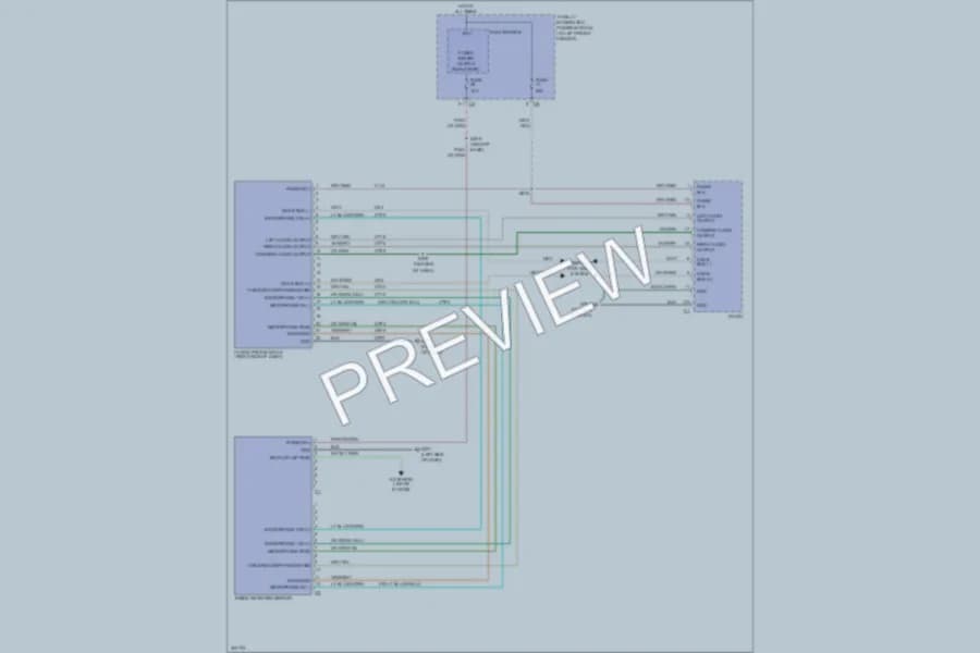 2009 Dodge R3500 Radio wiring diagram preview with protected circuit layout