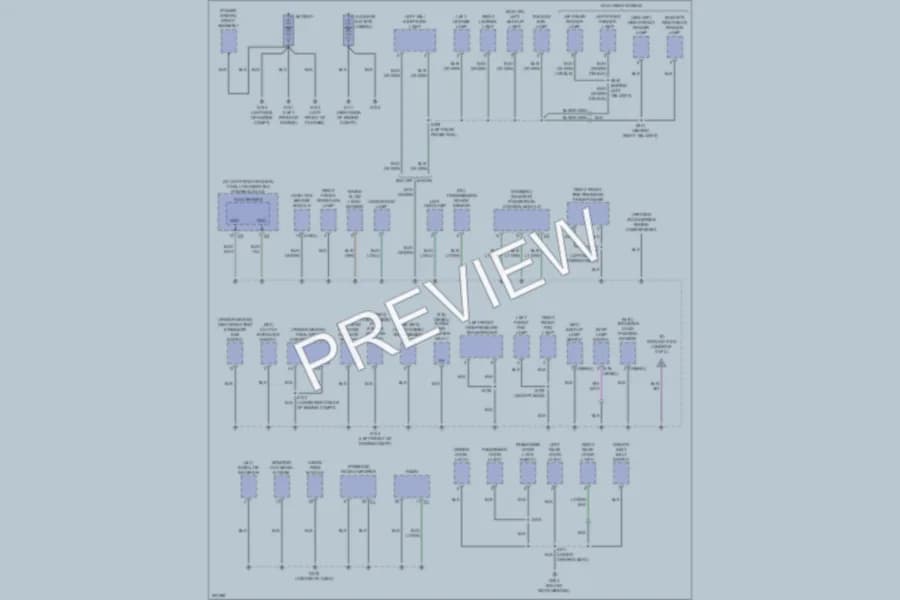 2009 Dodge R3500 Hd Ground Distribution wiring diagram preview with protected circuit layout