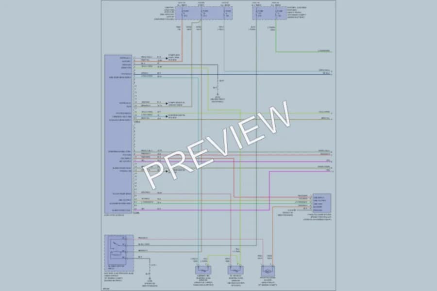 2009 Ford CrownVictoria Air Conditioning wiring diagram preview