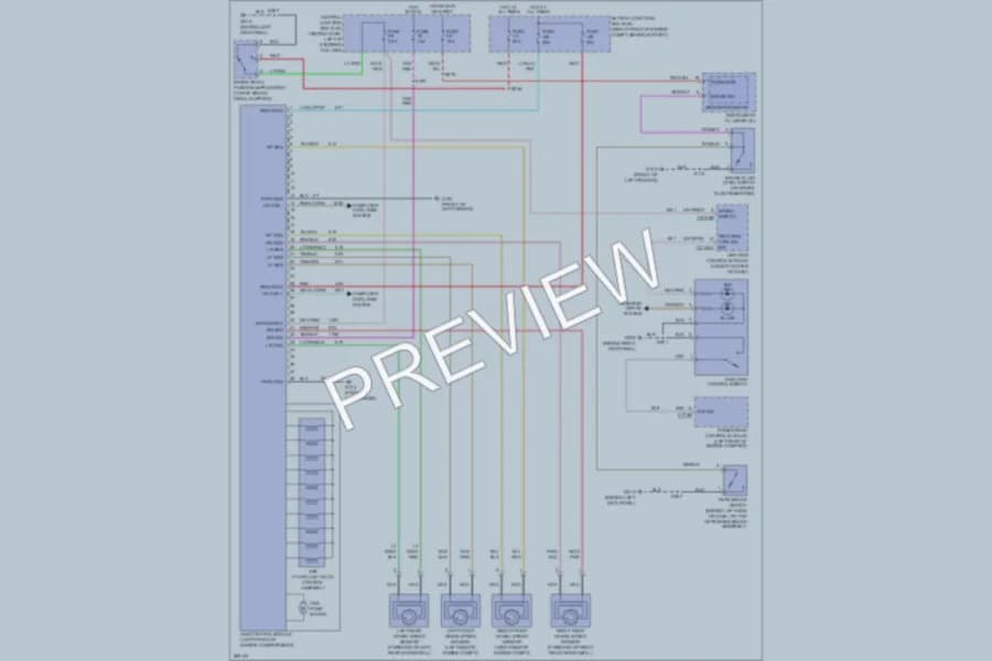 2009 Ford CrownVictoria Anti Lock Brakes wiring diagram preview