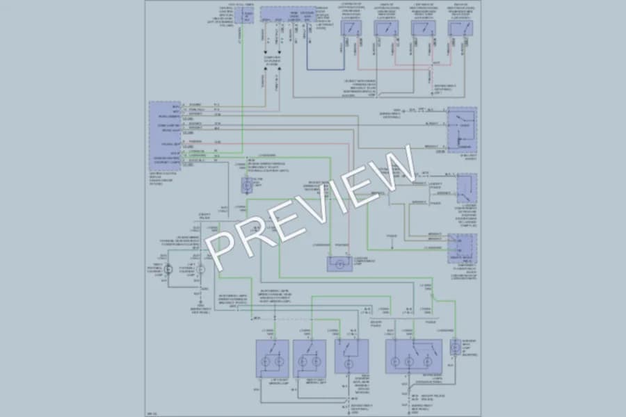 2009 Ford CrownVictoria Interior Lights wiring diagram preview