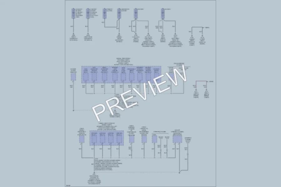 2009 Ford E150 Ground Distribution wiring diagram preview with protected circuit layout