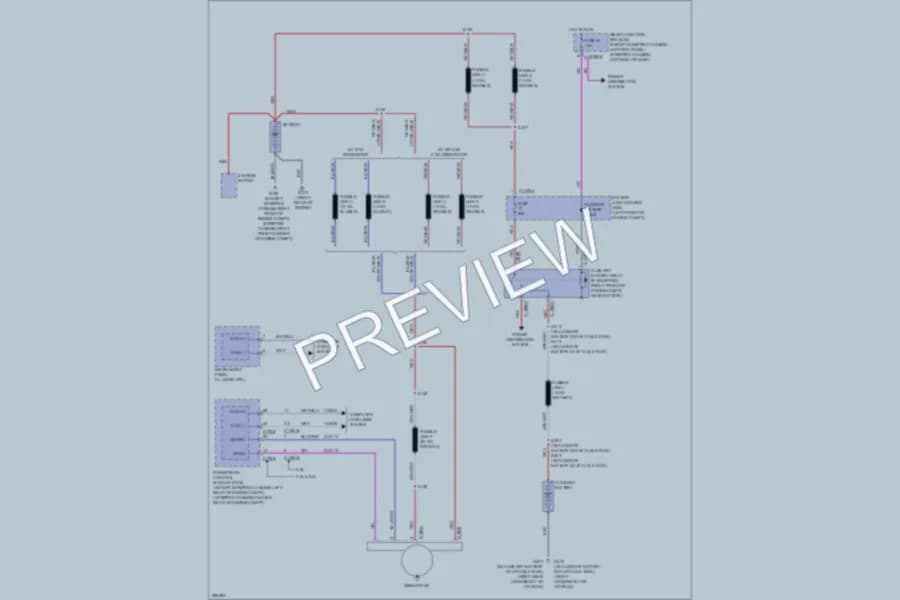 2009 Ford E150 Starting Charging wiring diagram preview with protected circuit layout