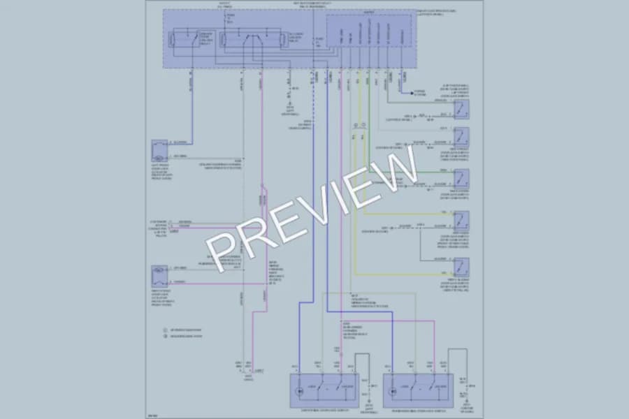 2009 Ford E250 Anti Theft wiring diagram preview with protected circuit layout