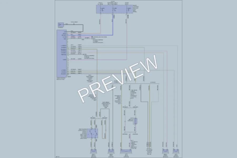 2009 Ford E450Econoline Radio wiring diagram preview