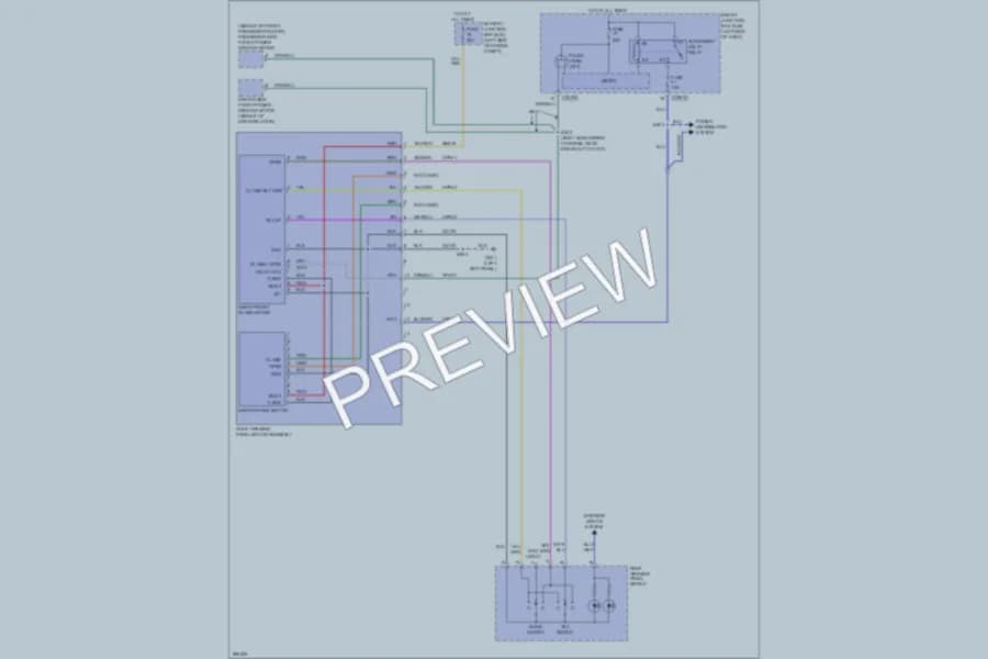2009 Ford Edge Power Top Sunroof wiring diagram preview