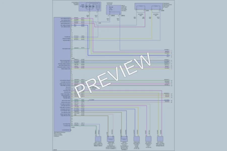 2009 Ford Edge Supplemental Restraints wiring diagram preview