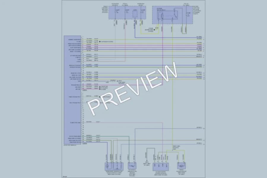 2009 Ford Escape Air Conditioning wiring diagram preview