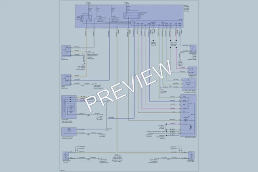 2009 Ford EscapeHybrid Headlights wiring diagram preview