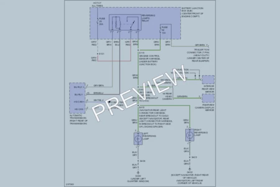 2009 Ford ExpeditionEL Exterior Lights wiring diagram preview