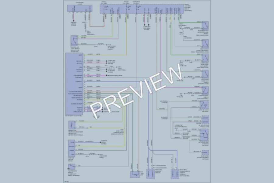 2009 Ford ExpeditionEL Instrument Cluster wiring diagram preview