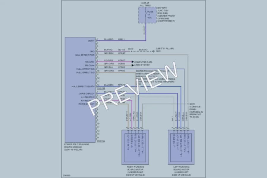 2009 Ford ExpeditionEL Trunk Tailgate Fuel Door wiring diagram preview