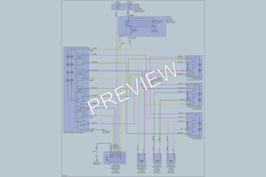 2009 Ford ExplorerSportTrac Power Windows wiring diagram preview