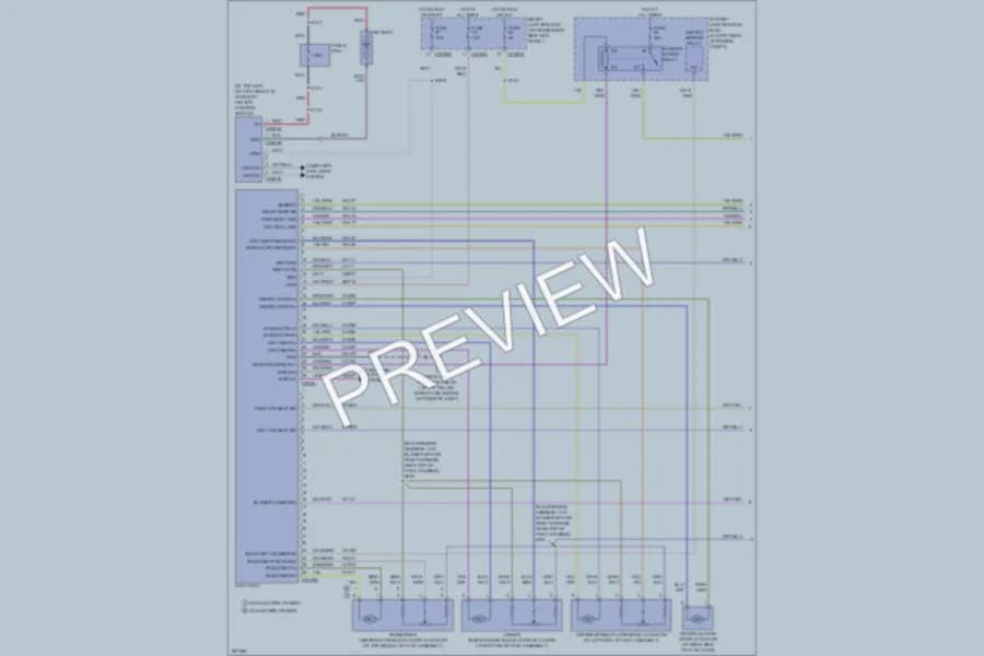 2009 Ford F450ChsCab Air Conditioning wiring diagram preview